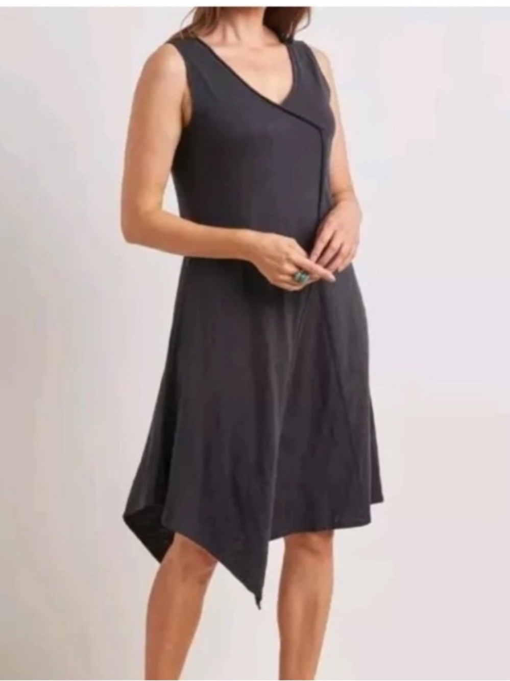 habitat Asymmetrical Sleeveless Cotton Midi Dress  Size: M Length: 44”